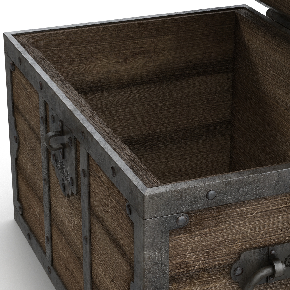 3D Old Wooden Chest