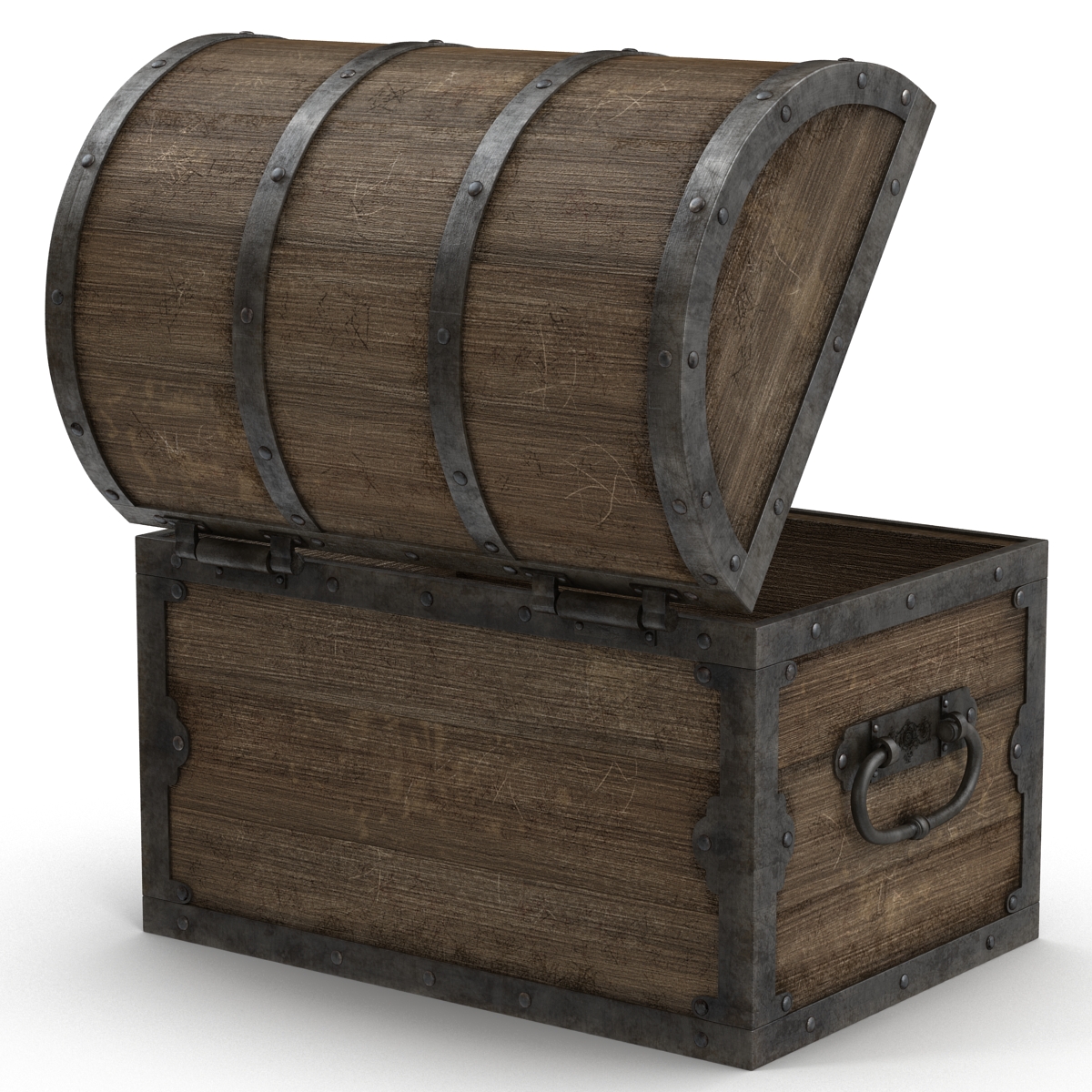 3D Old Wooden Chest