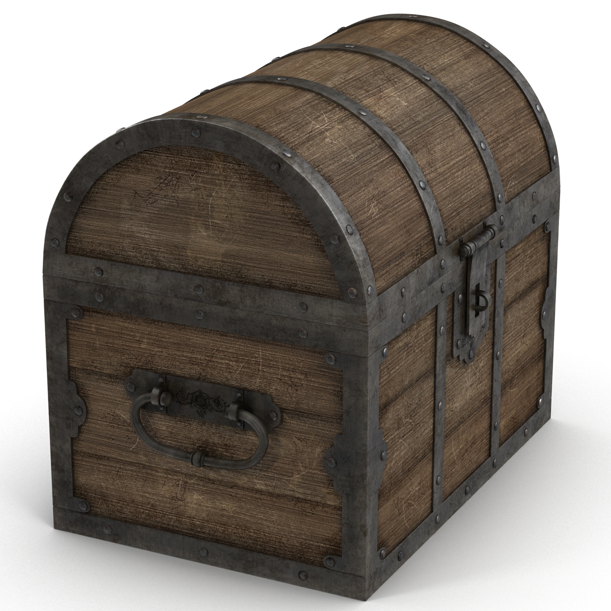 3D Old Wooden Chest