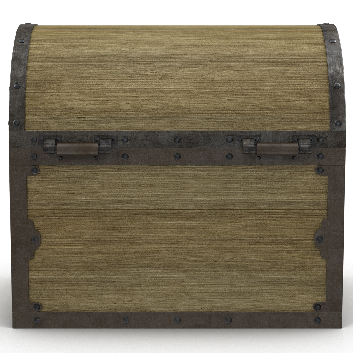 3D Old Wooden Chest 2 model