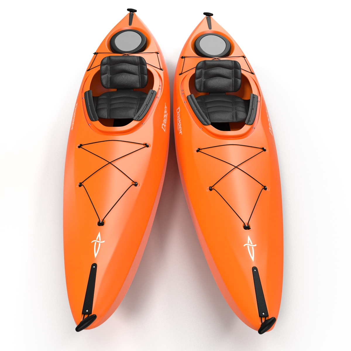 Kayak Orange 3D