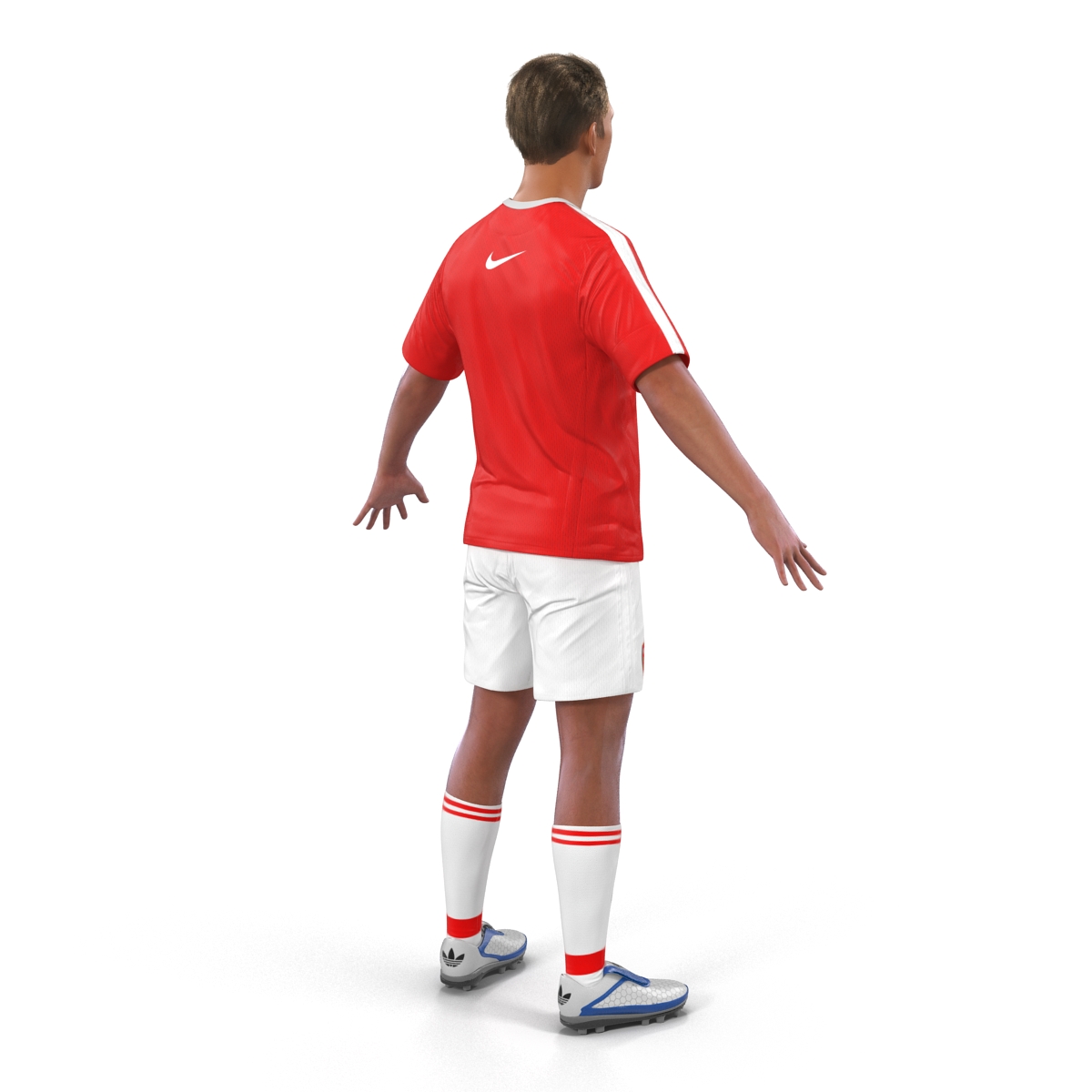 3D model Soccer Player Arsenal Rigged 2