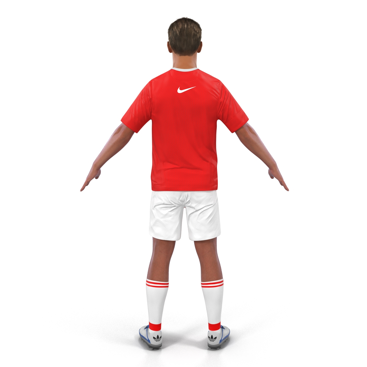 3D model Soccer Player Arsenal Rigged 2