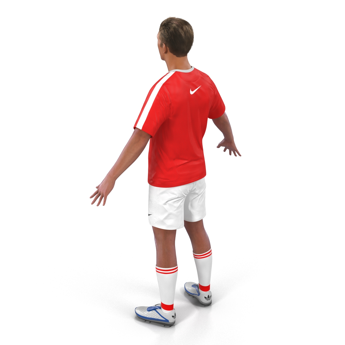 3D model Soccer Player Arsenal Rigged 2