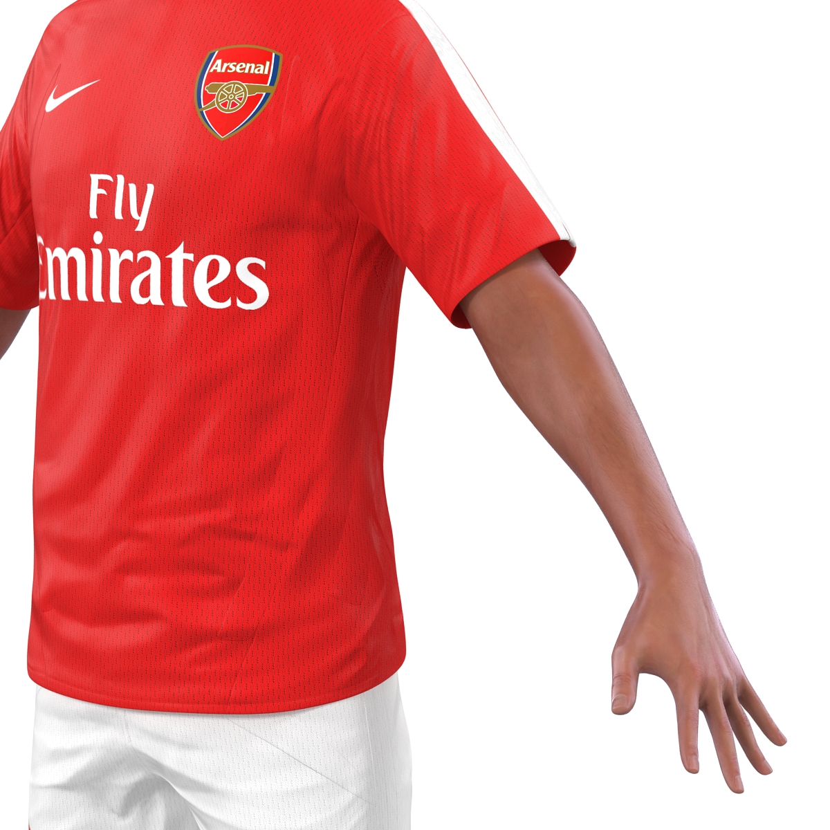 3D model Soccer Player Arsenal Rigged 2