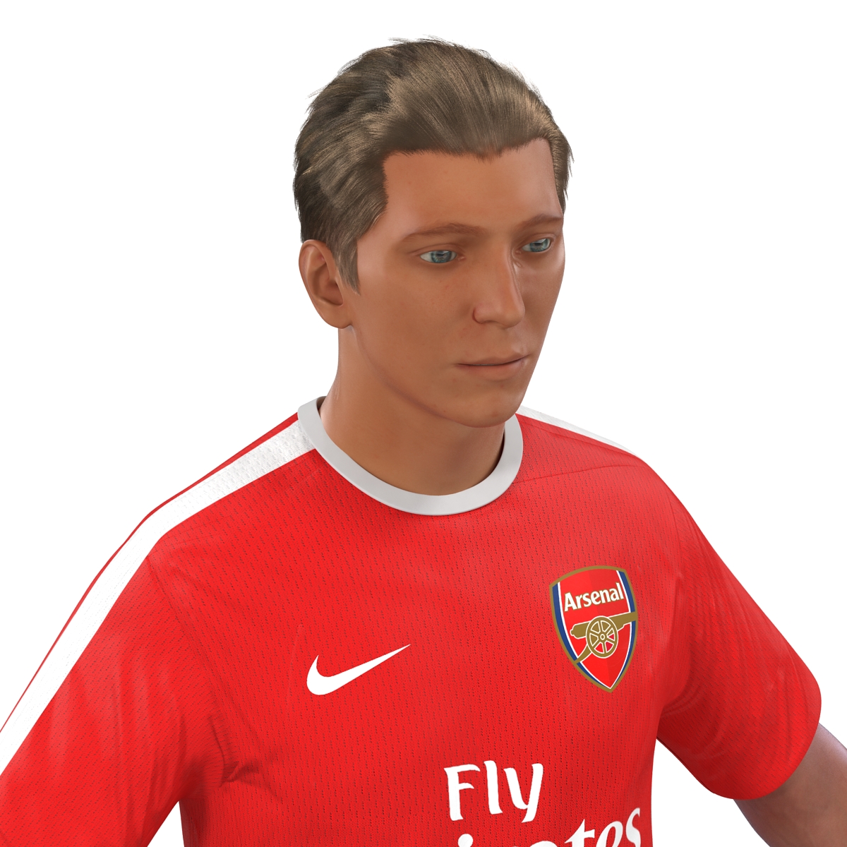 3D model Soccer Player Arsenal Rigged 2