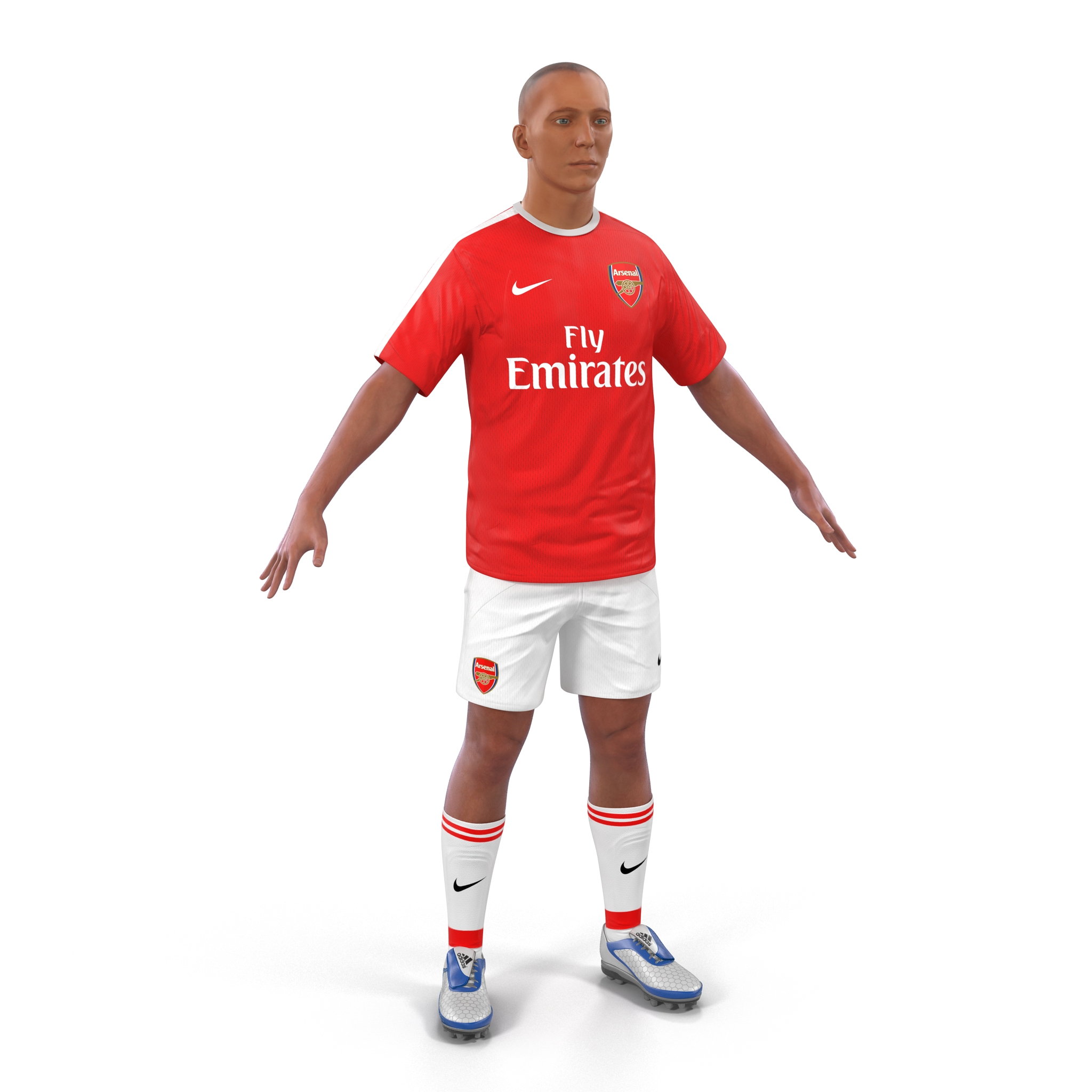 3D Soccer Player Arsenal