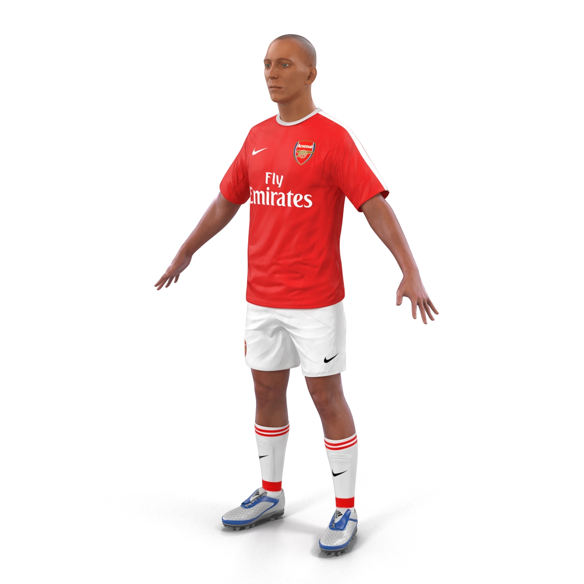 3D Soccer Player Arsenal