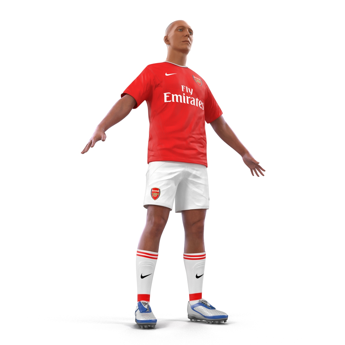 3D Soccer Player Arsenal