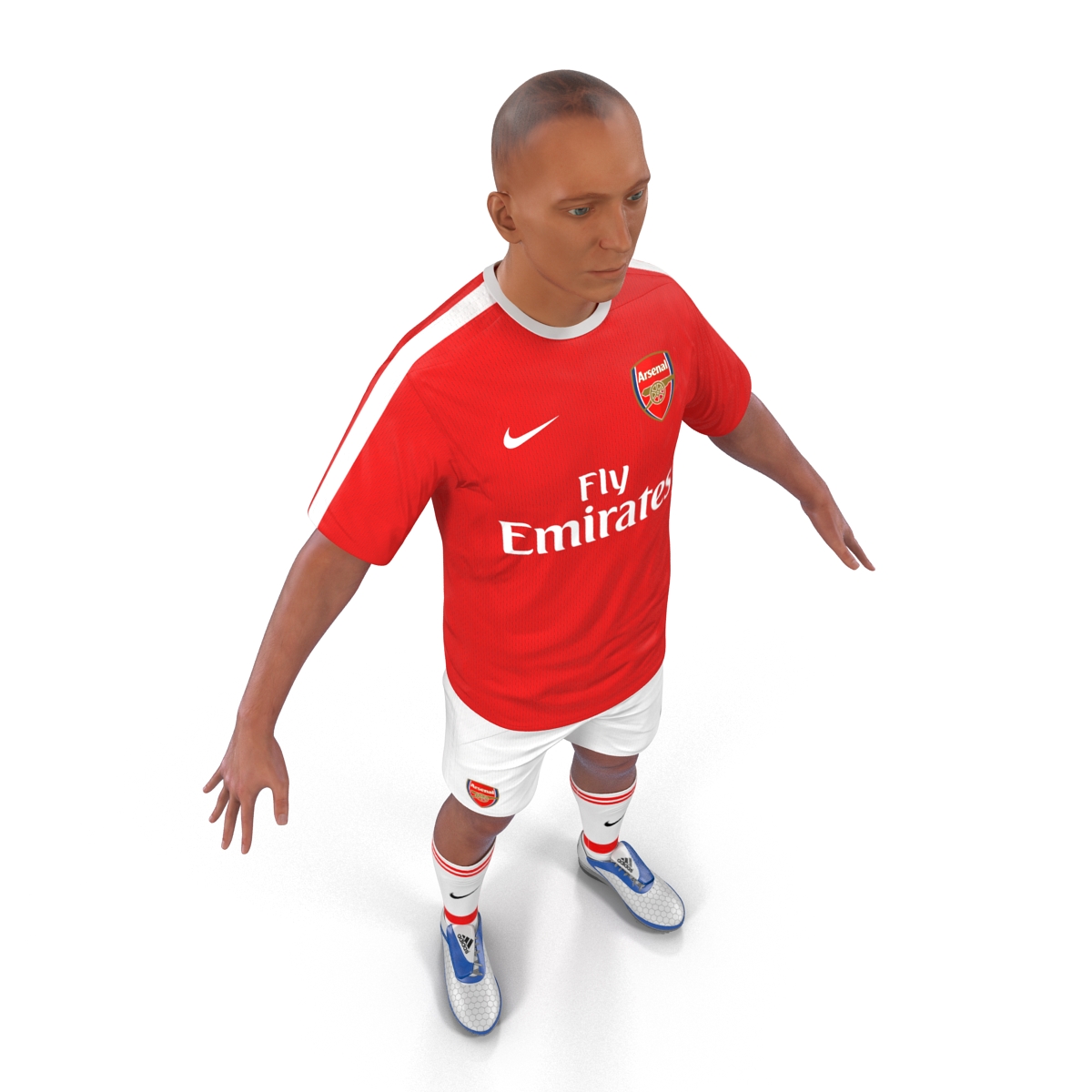 3D Soccer Player Arsenal