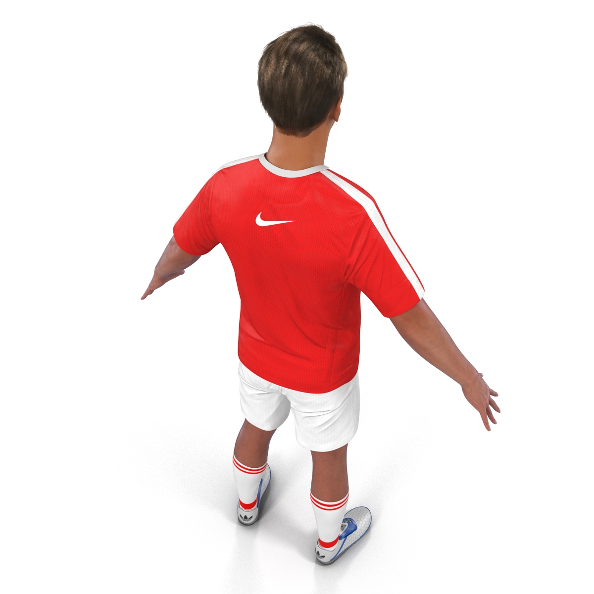 3D Soccer Player Arsenal with Hair