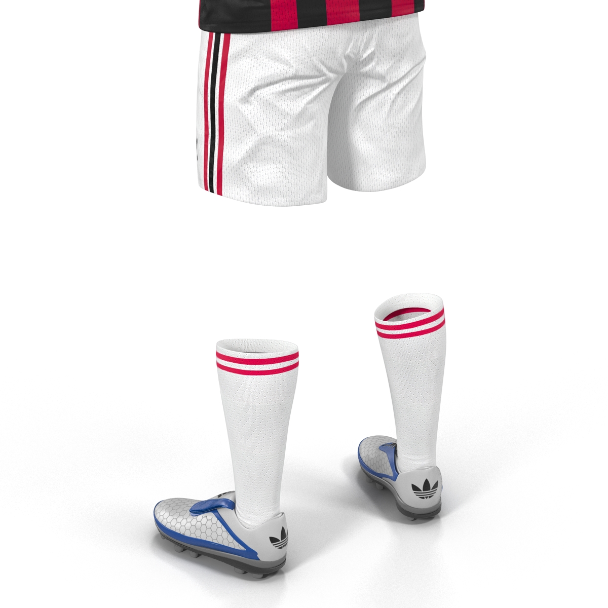 3D model Soccer Clothes Milan