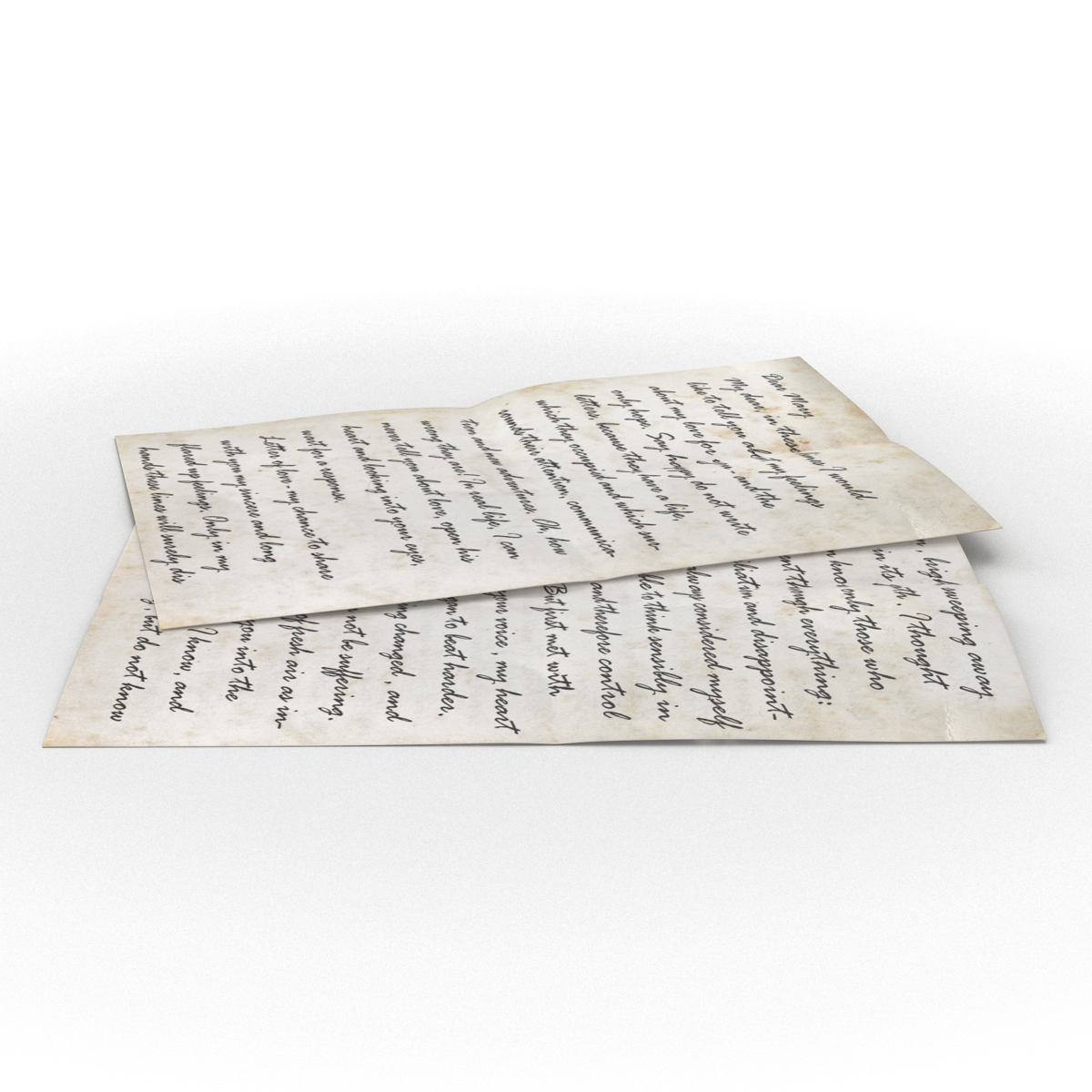 3D model Old Letter