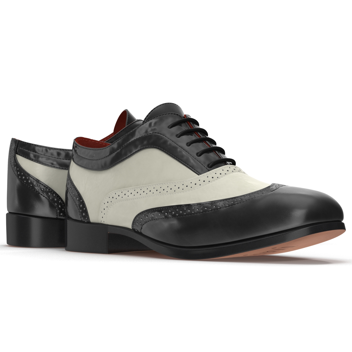 3D Wingtip Shoes model