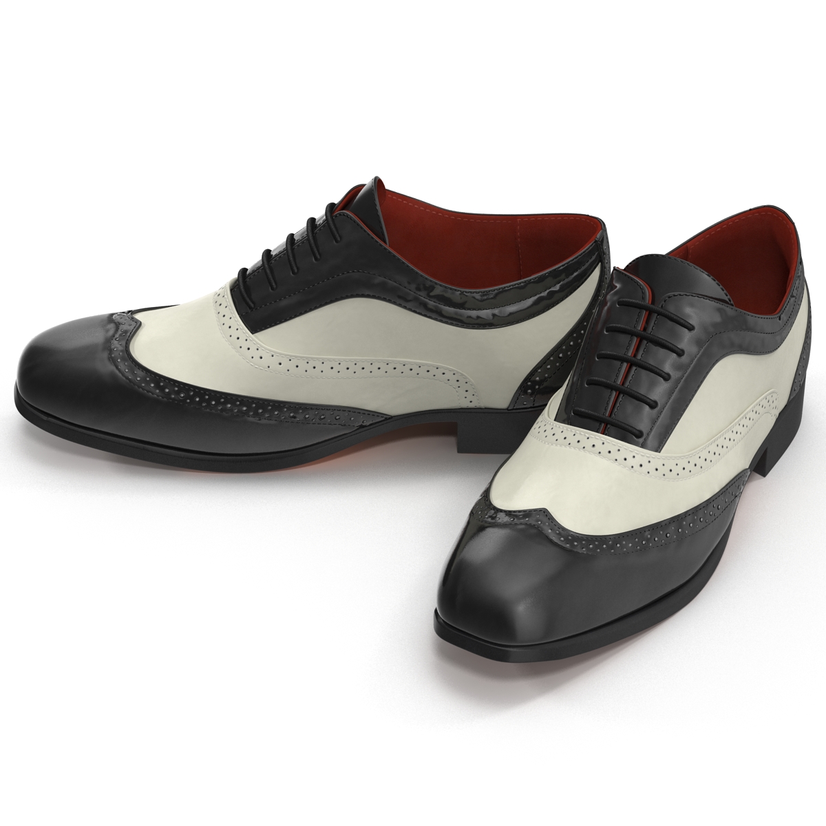 3D Wingtip Shoes model