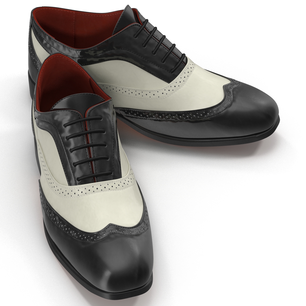 3D Wingtip Shoes model