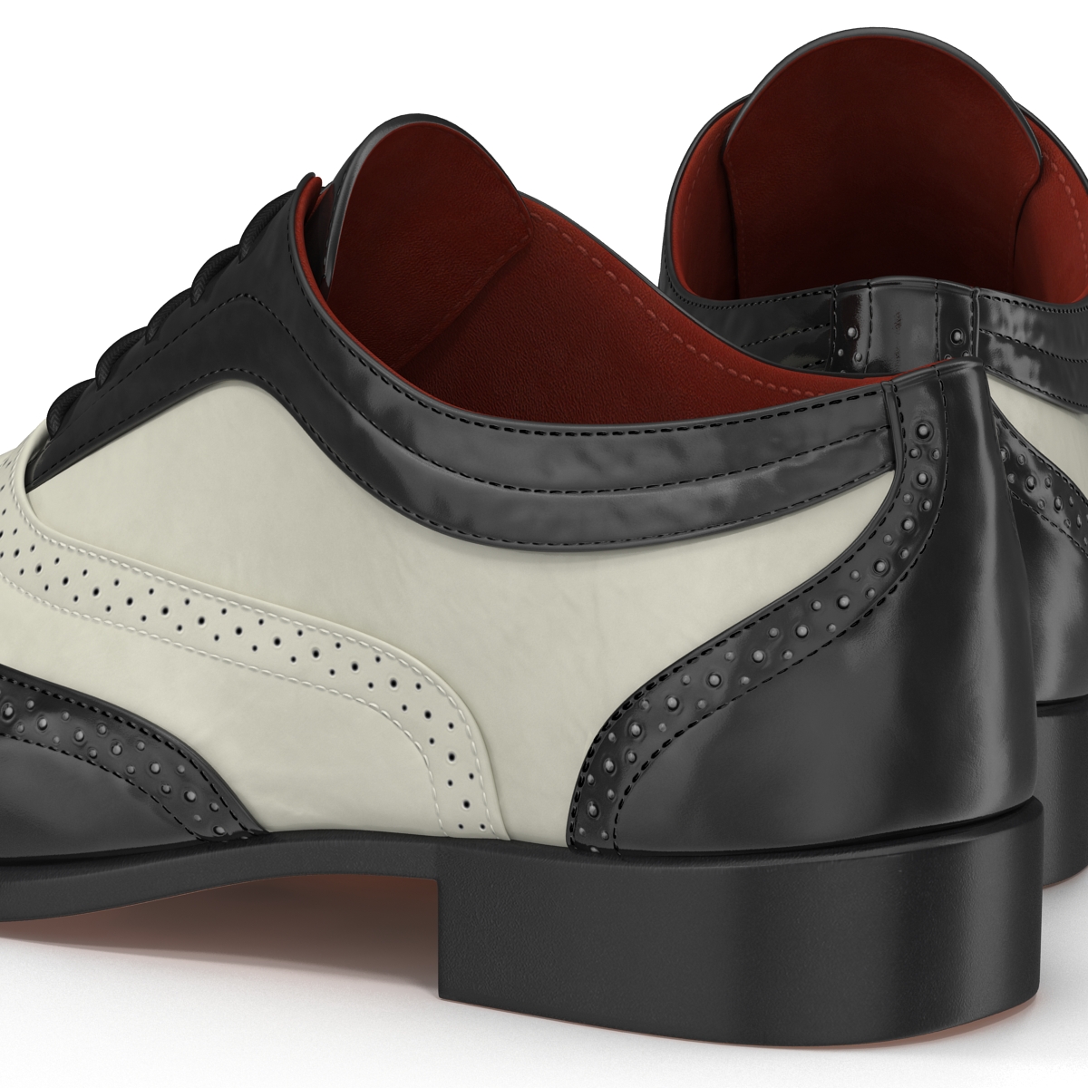 3D Wingtip Shoes model