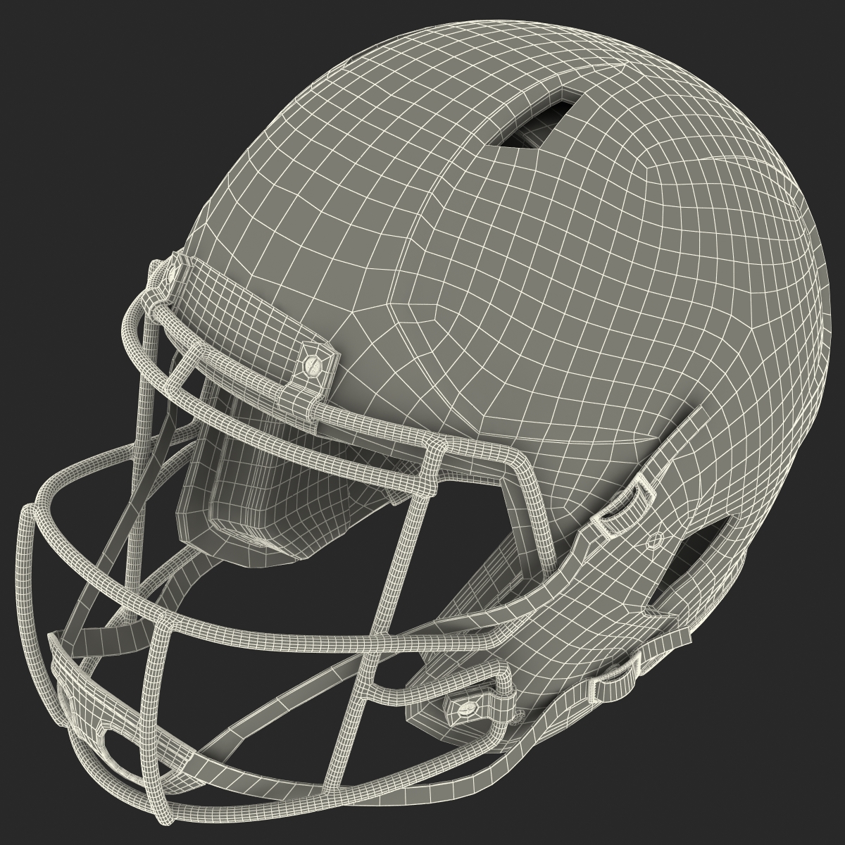 3D model Football Helmet 3 Generic