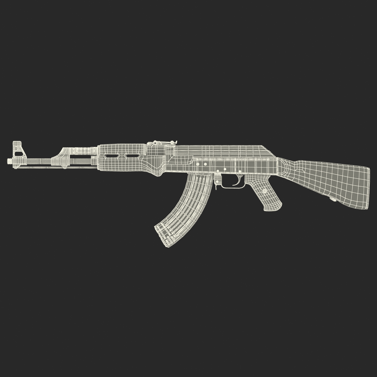 Assault Rifle AK 47 3D model