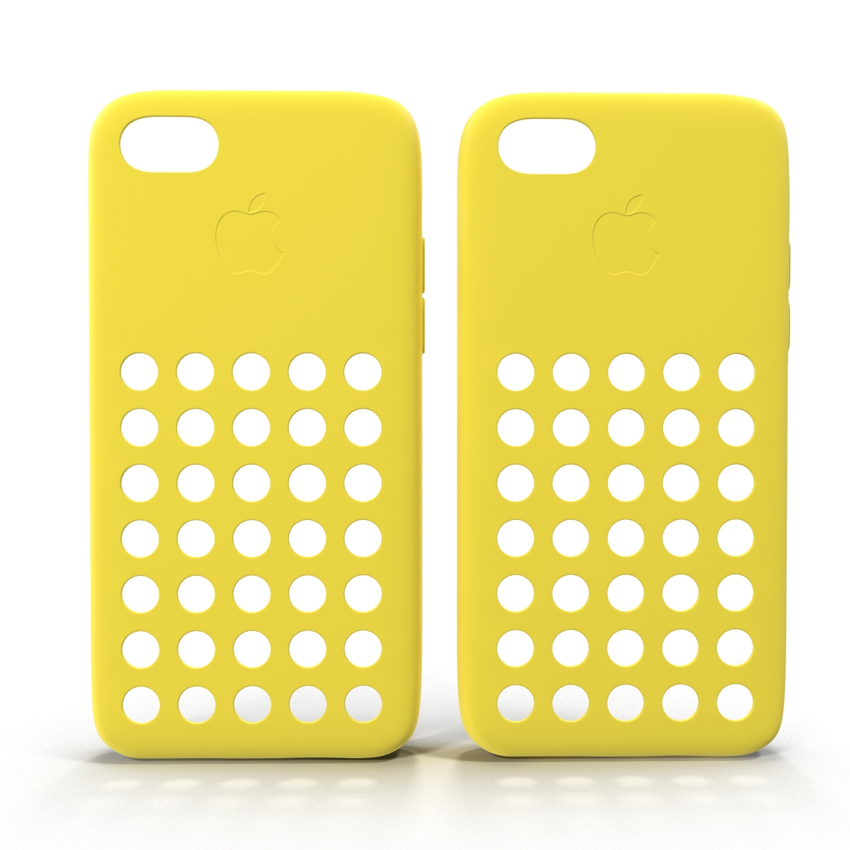 3D iPhone 5c Case Yellow