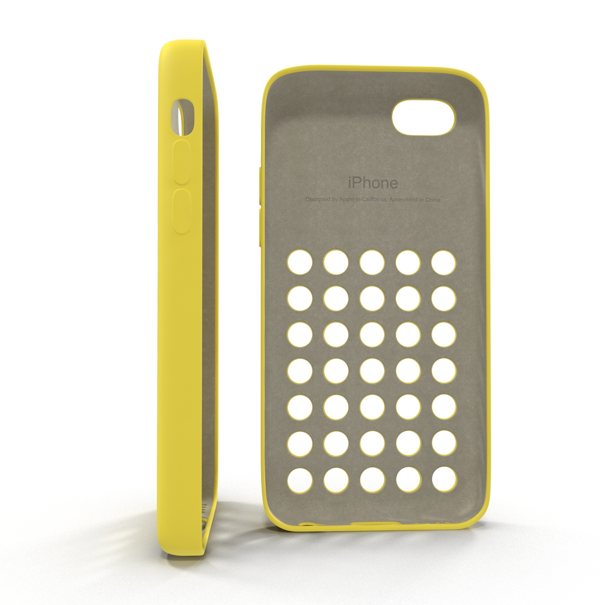 3D iPhone 5c Case Yellow