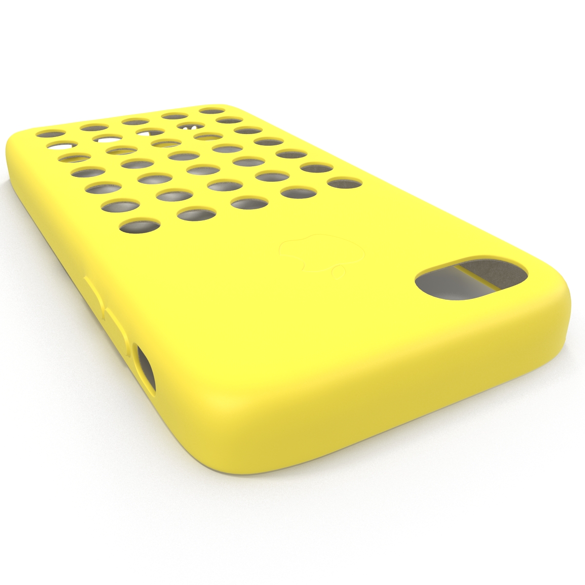 3D iPhone 5c Case Yellow