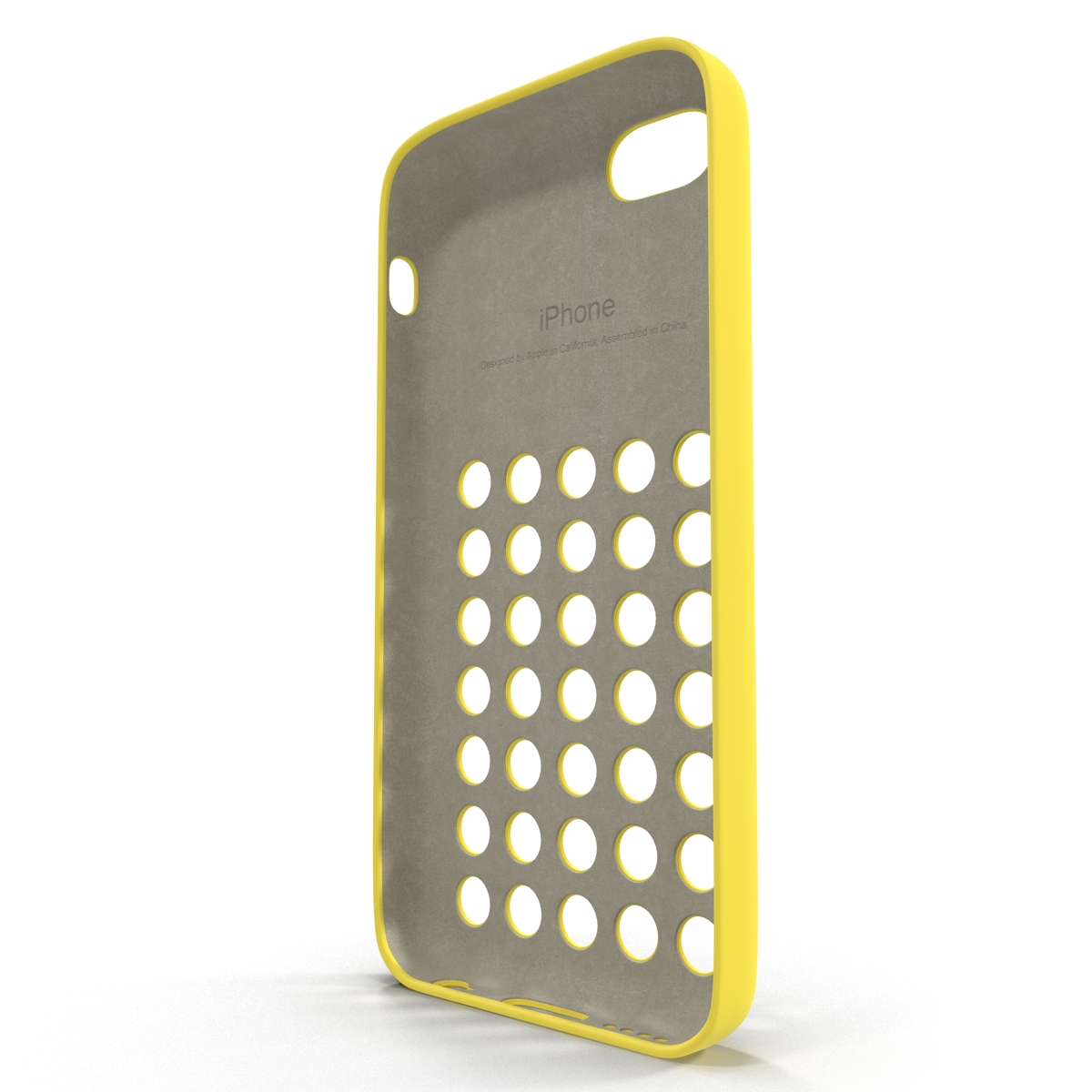 3D iPhone 5c Case Yellow