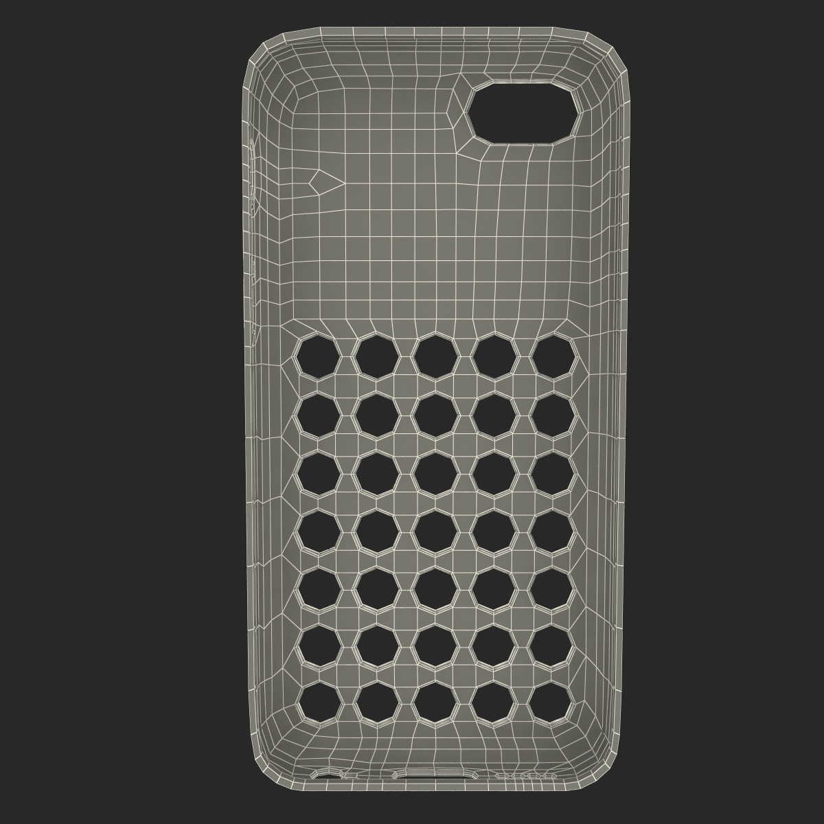 3D model iPhone 5c Case White