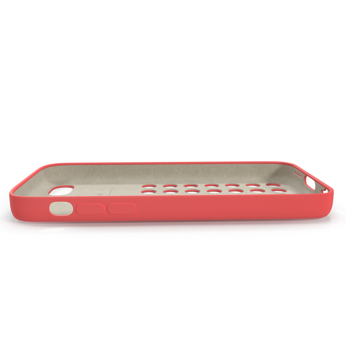 3D iPhone 5c Case Red model