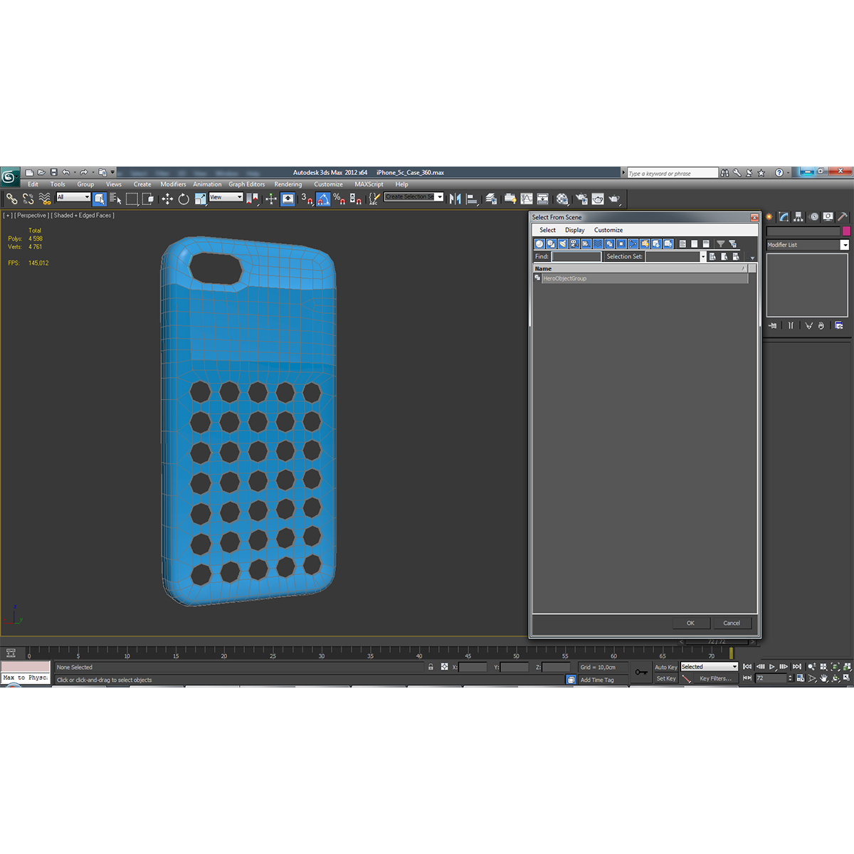 iPhone 5c Case Blue 3D model