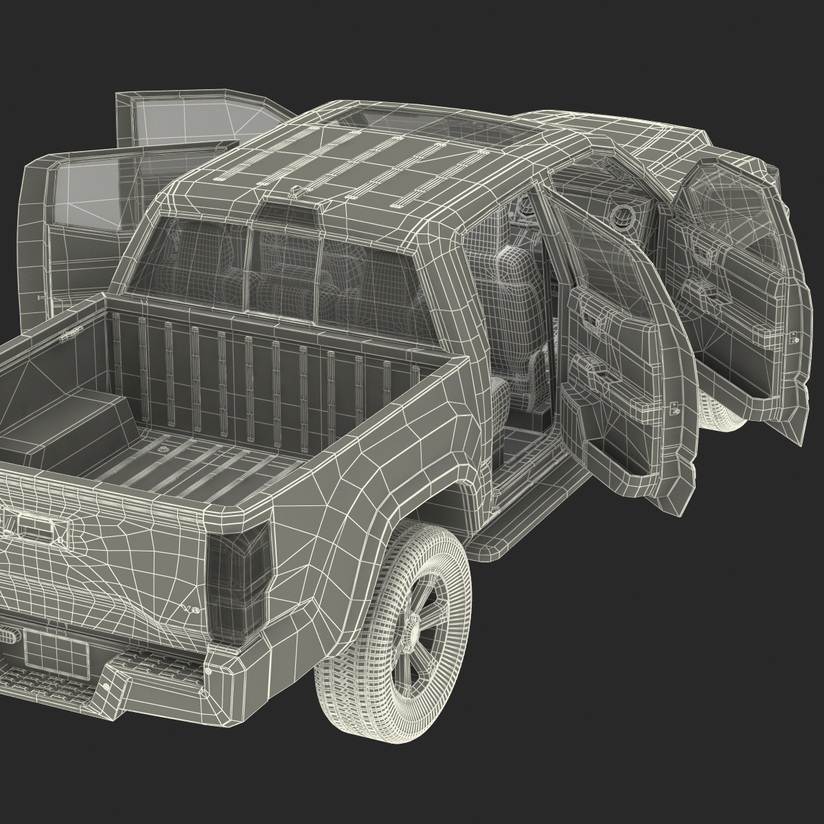 3D Generic Pickup Rigged