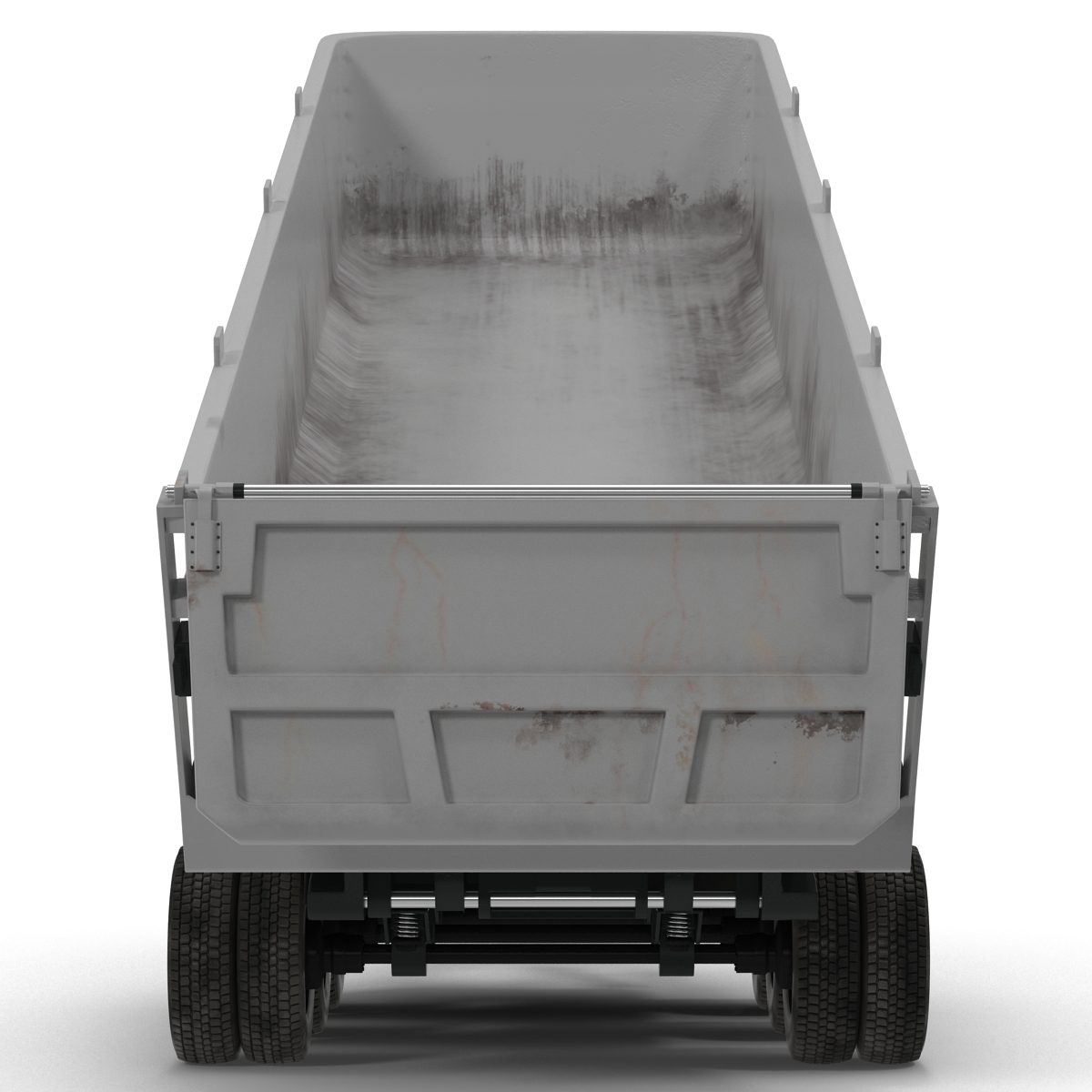 Semi Dump Trailer Rigged 3D model