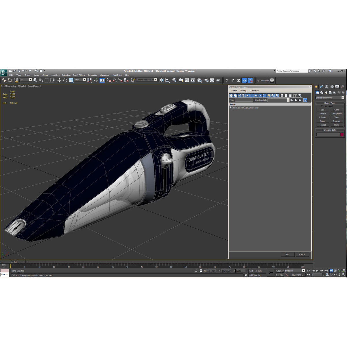 3D Handheld Vacuum Cleaner model