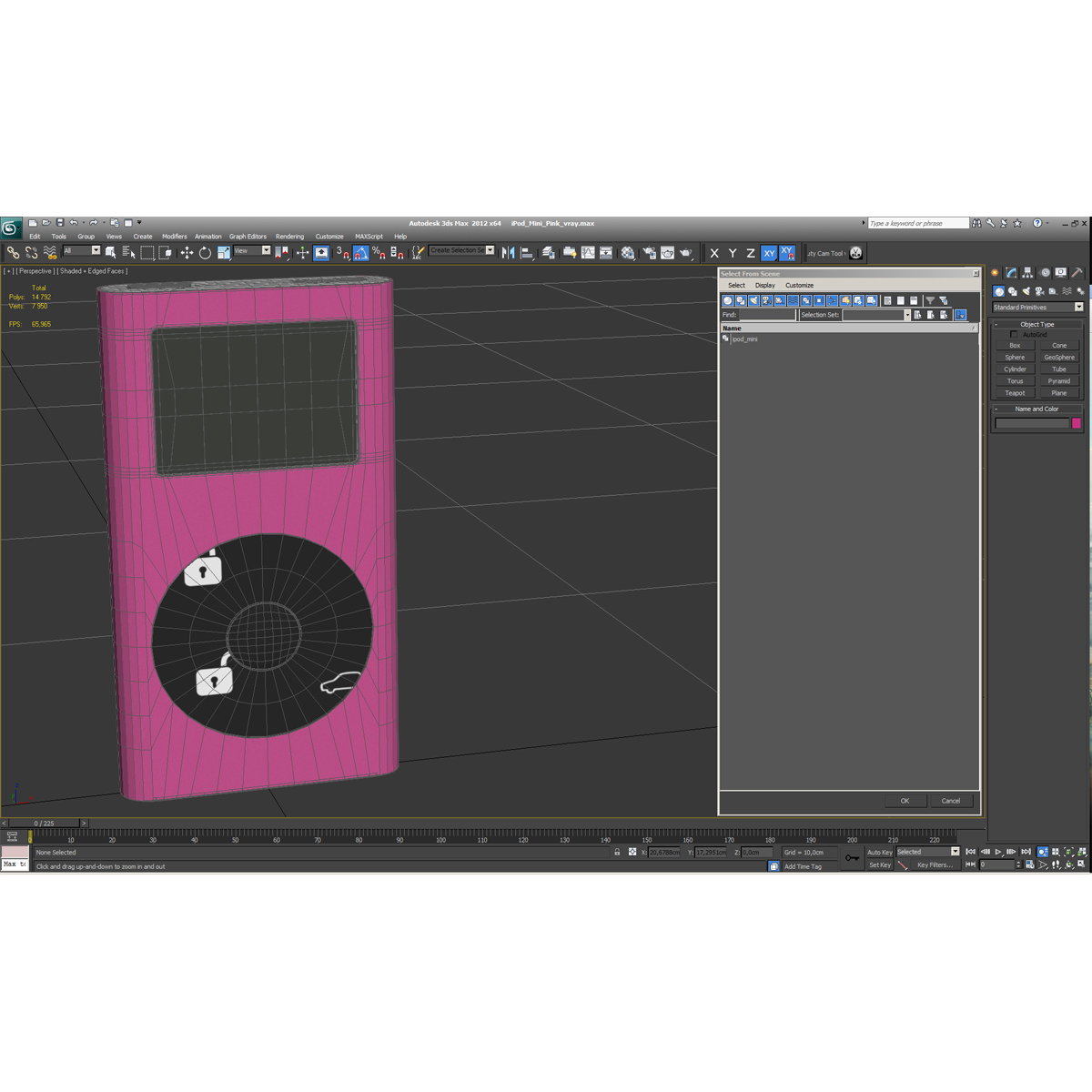 iPod Mini Pink 3D model