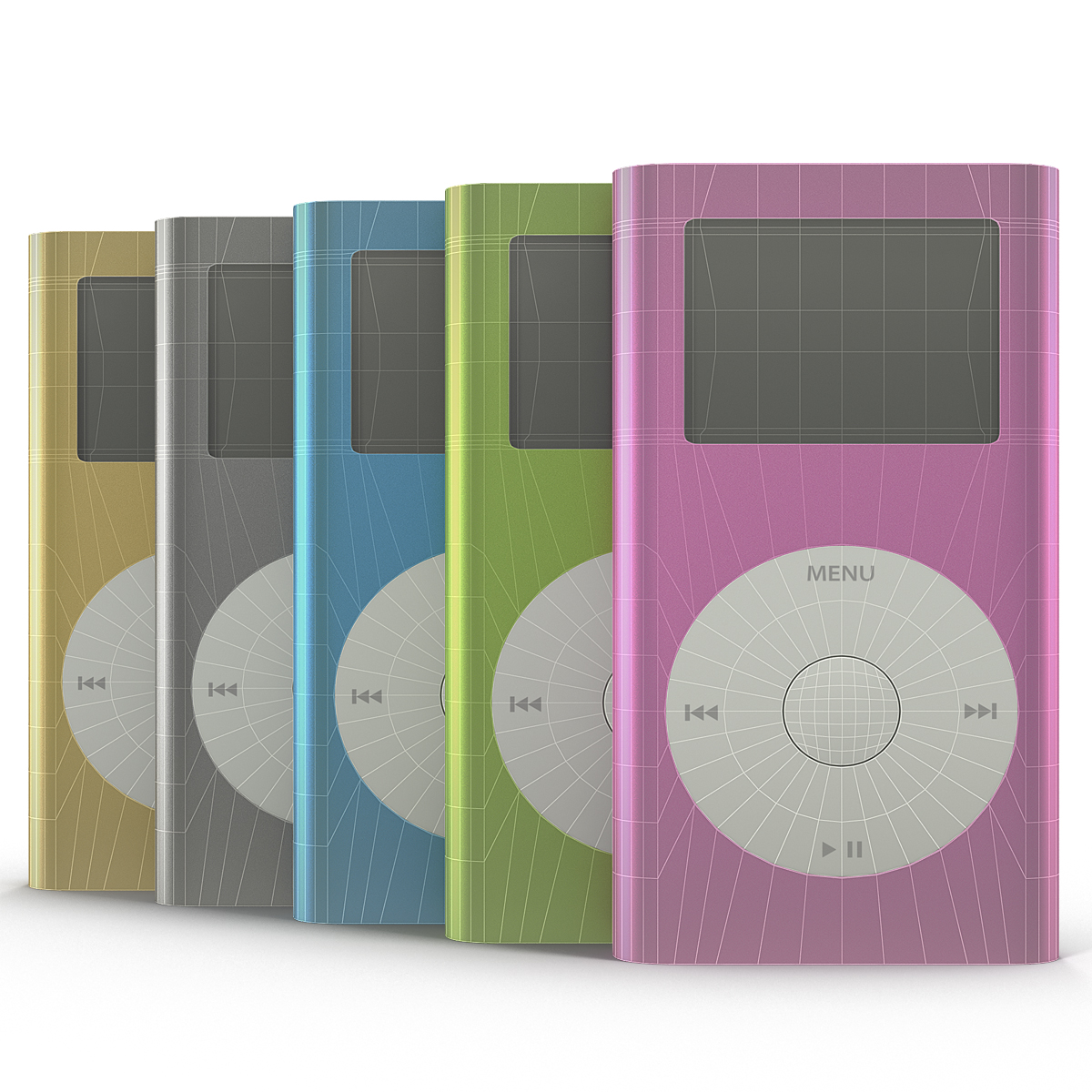 3D iPod Mini Set model