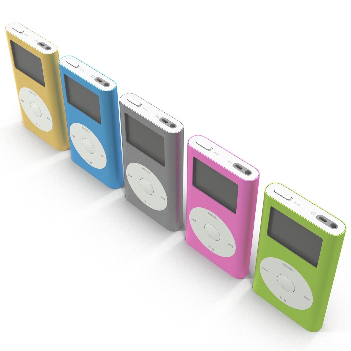 3D iPod Mini Set model