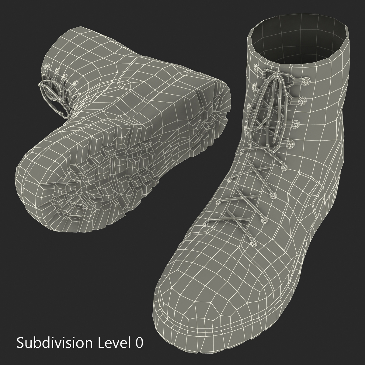 Tactical Boots 3D model