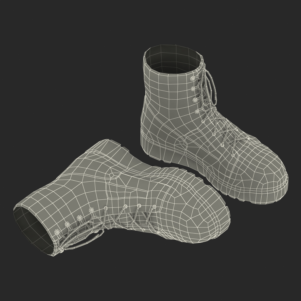 Tactical Boots 3D model