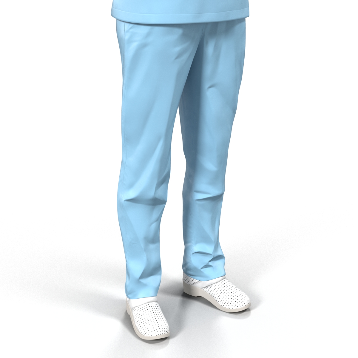 3D Female Surgeon African American Rigged model