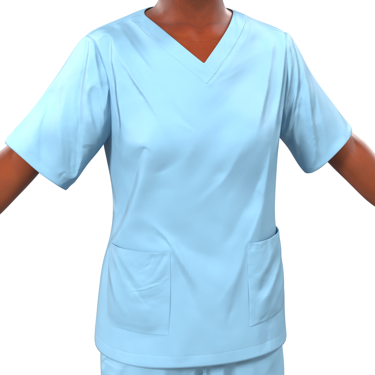 3D Female Surgeon African American 2 model