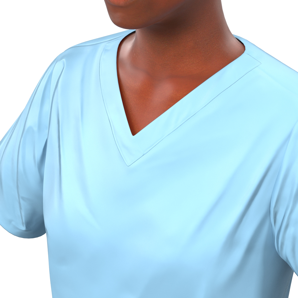 3D Female Surgeon African American 2 model