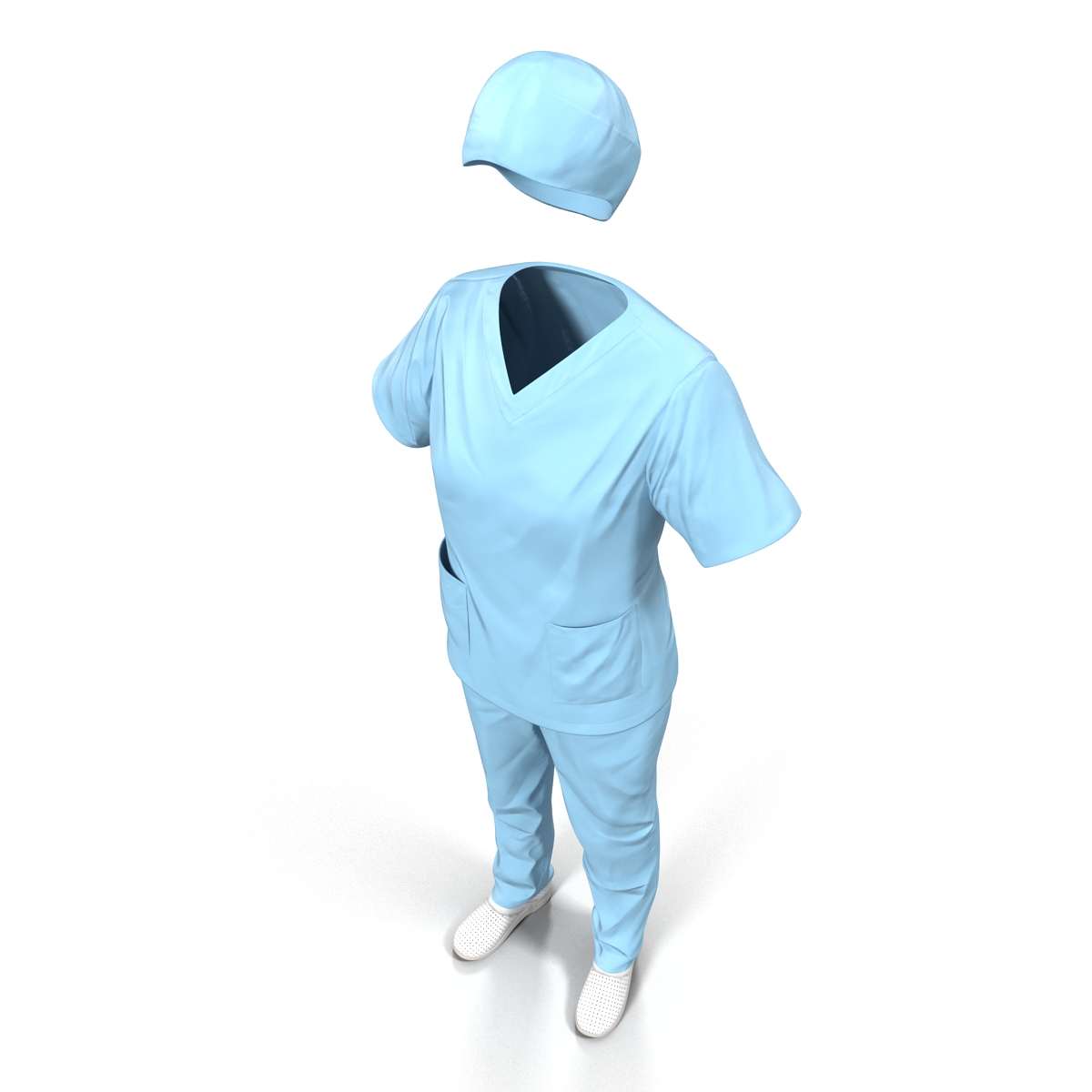 3D Female Surgeon Dress 11 model