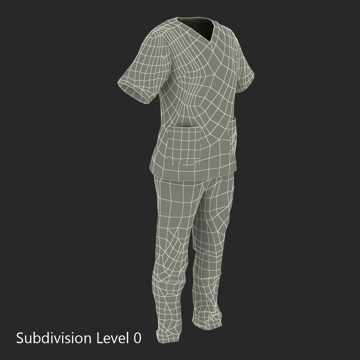 3D Female Surgeon Dress 12 model