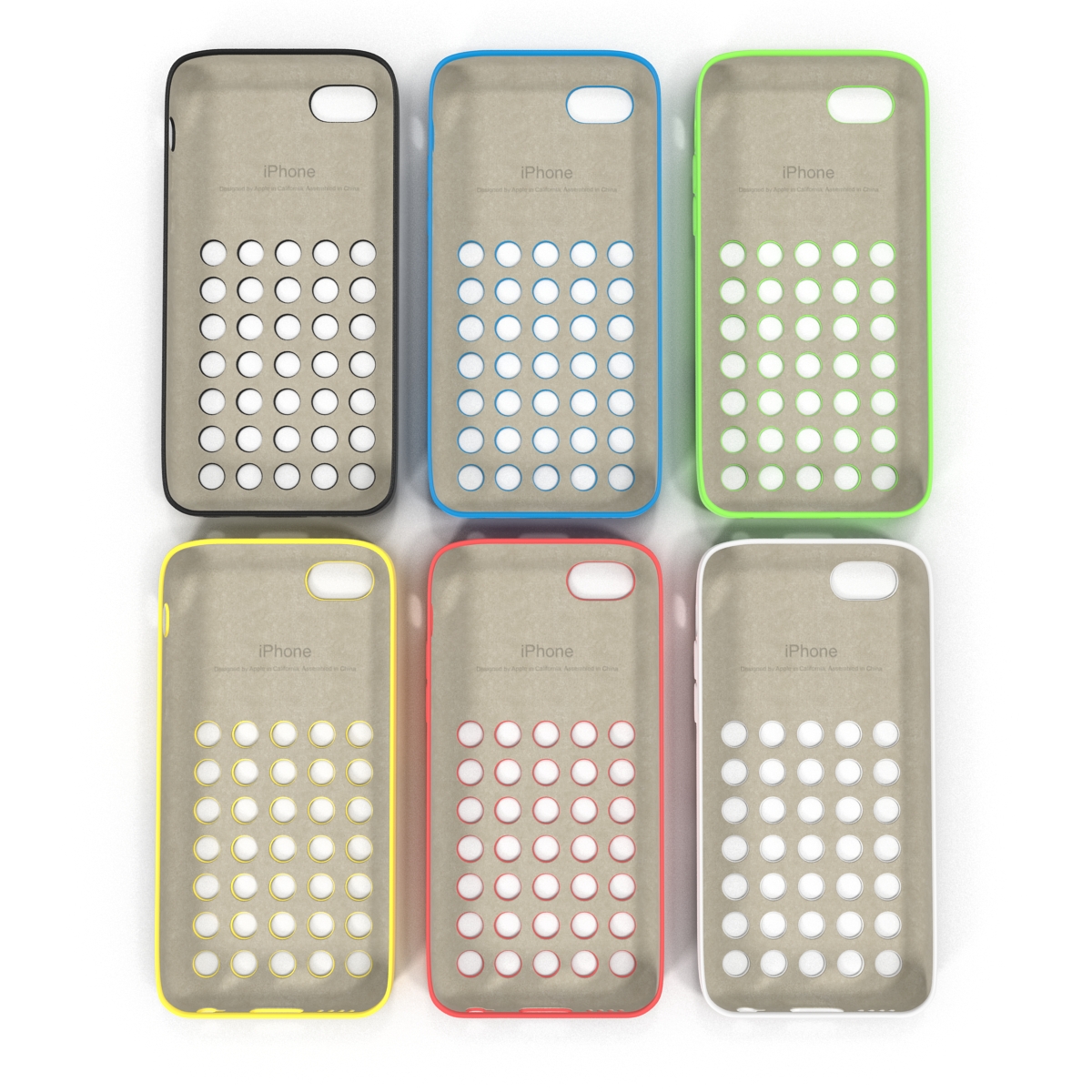 3D iPhone 5c Case Set model