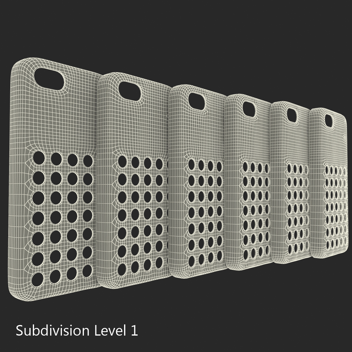 3D iPhone 5c Case Set model