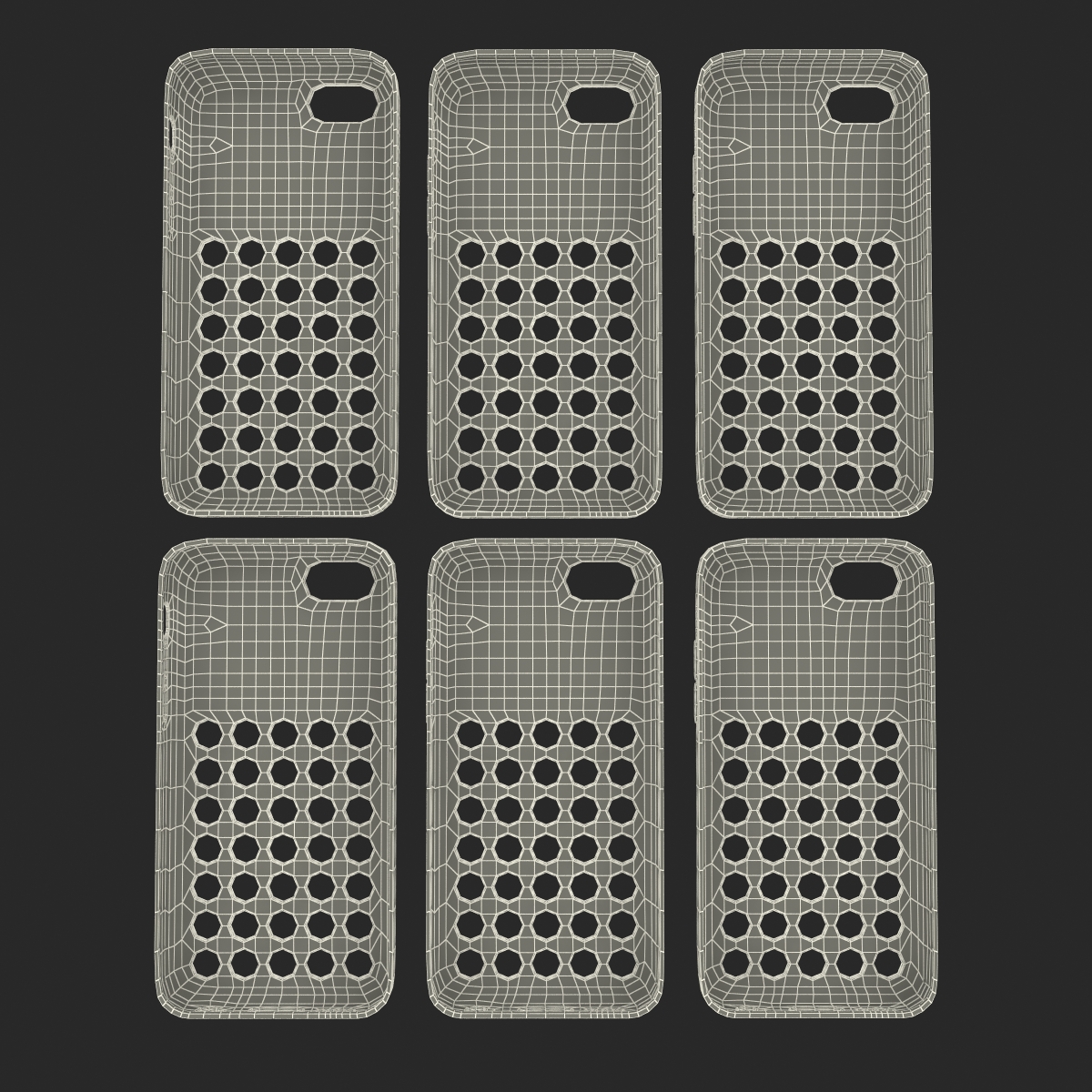 3D iPhone 5c Case Set model