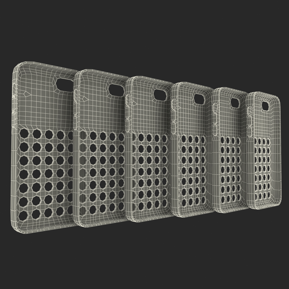 3D iPhone 5c Case Set model