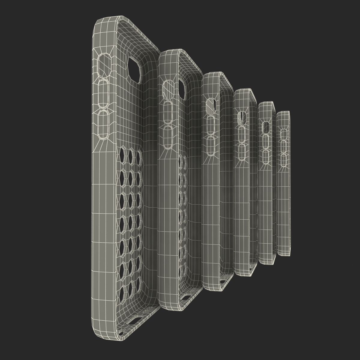 3D iPhone 5c Case Set model