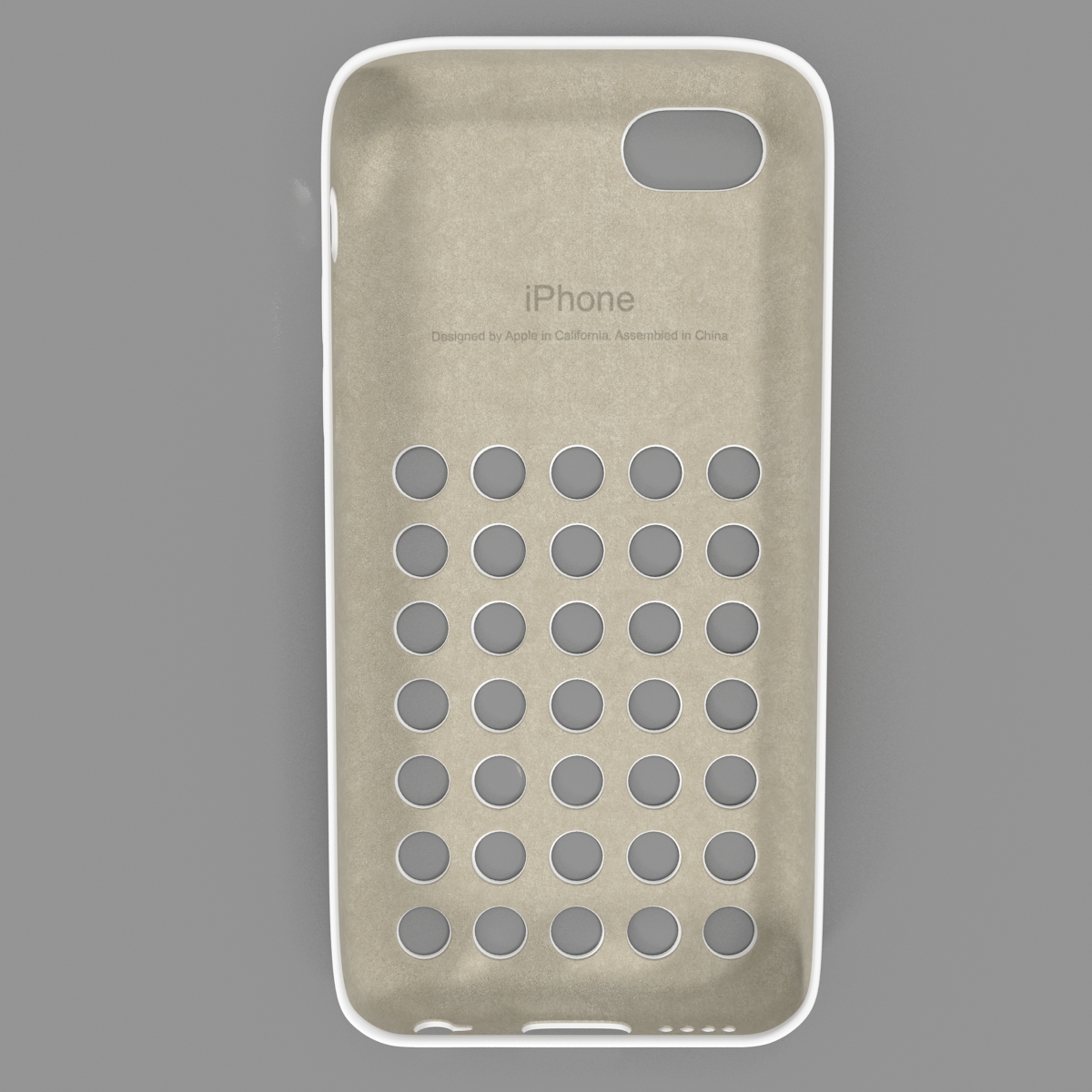 3D model iPhone 5c Case White