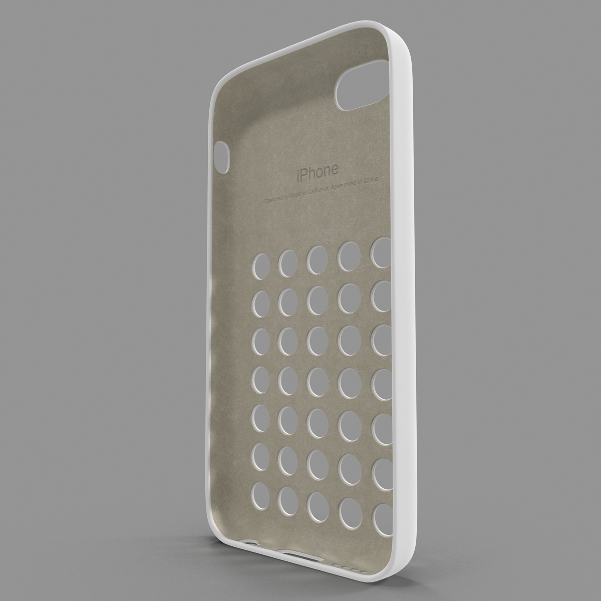 3D model iPhone 5c Case White